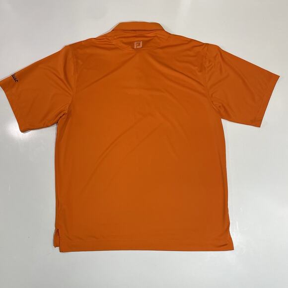 TITLEIST FOOTJOY POLO GOLF SHIRT MEN’S LARGE ORANGE PERFORMANCE ACTIVEWEAR - Picture 4 of 4